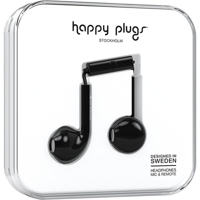 Happy Plugs Black Earbud Plus