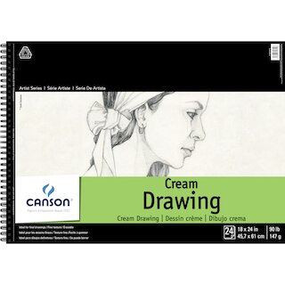 Image 1: Canson Artist Series Classic Cream Drawing Pad, 18