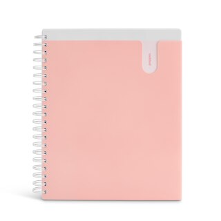 Image 1: Poppin Blush 3Subject Pocket Spiral Notebook