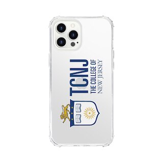 The College of New Jersey-Clear Tough Edge Phone Case, Classic - iPhone 15 Plus