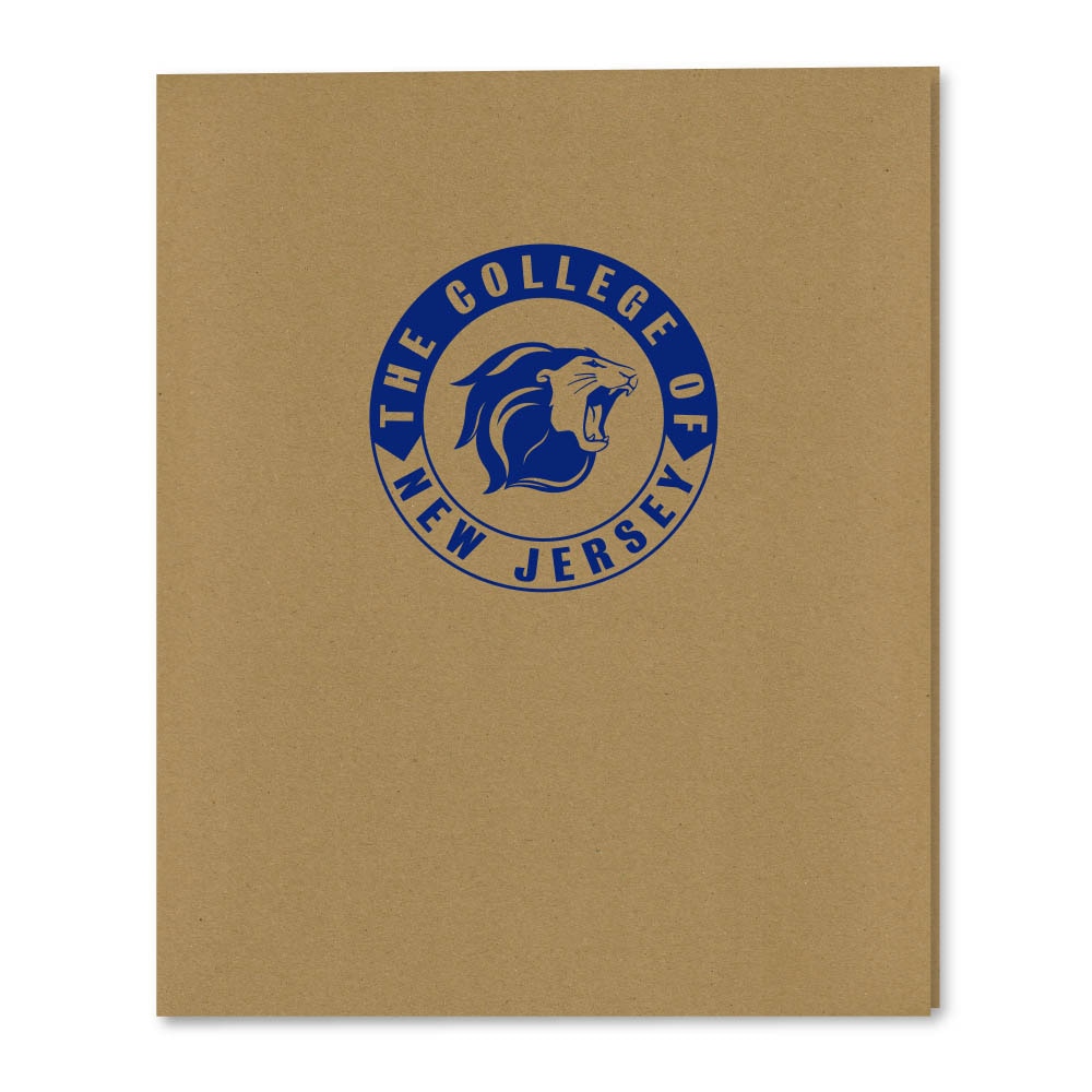 Recycled Emblematic Kraft 2 Pocket Folder, Classic