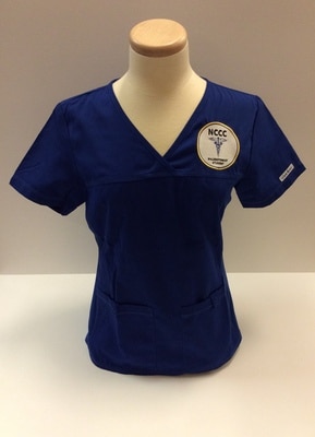 SUNY Niagara Women's Phlebotomy V-Neck with Patch