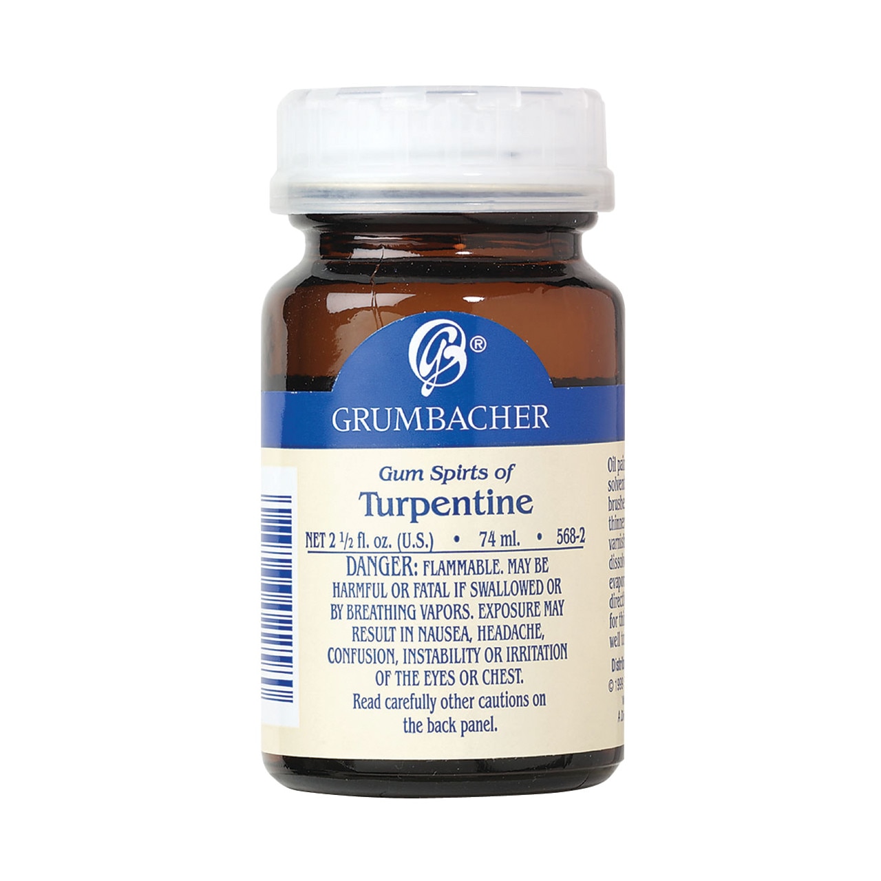 Grumbacher Turpentine, 2 oz.