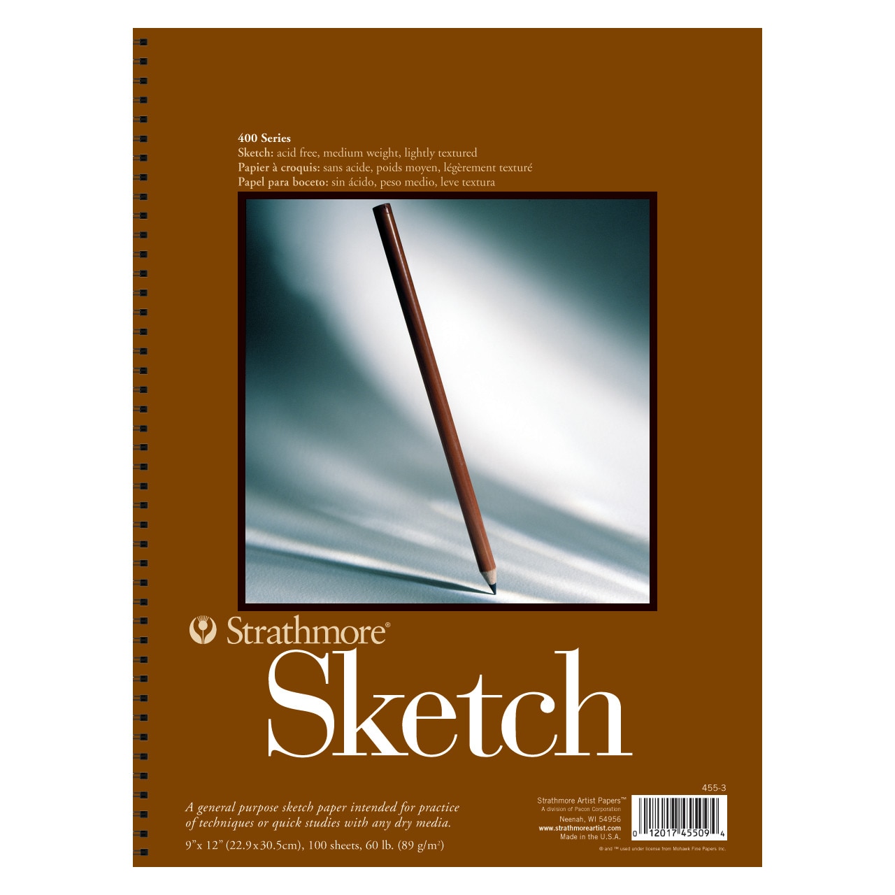 Strathmore Sketch Paper Pad, 400 Series, 9" x 12", 100 Sheets