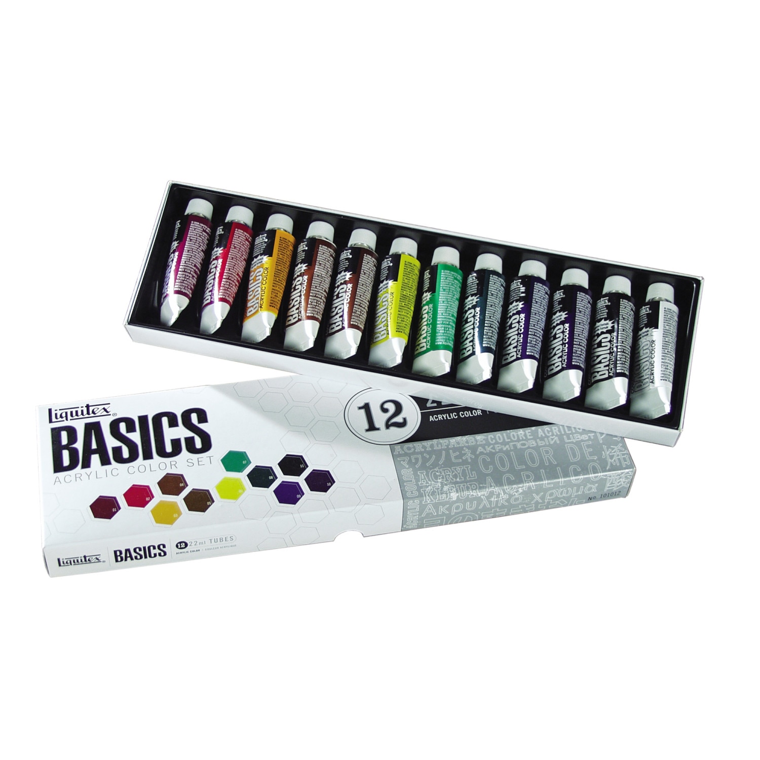 Liquitex BASICS Acrylic Color Set, 12-Colors