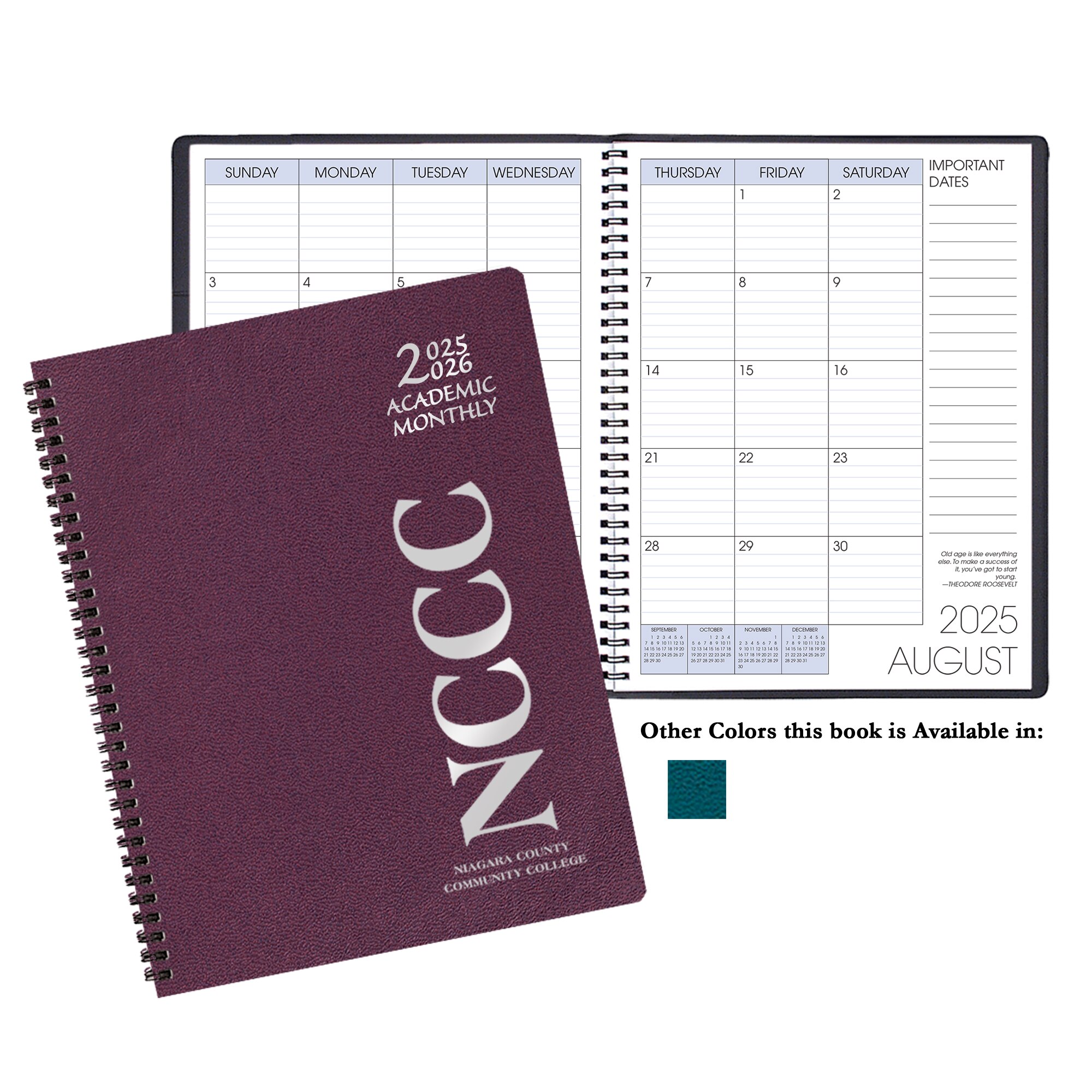 Payne 25-26 Imprinted Academic Monthly Planner 8.5"x11"