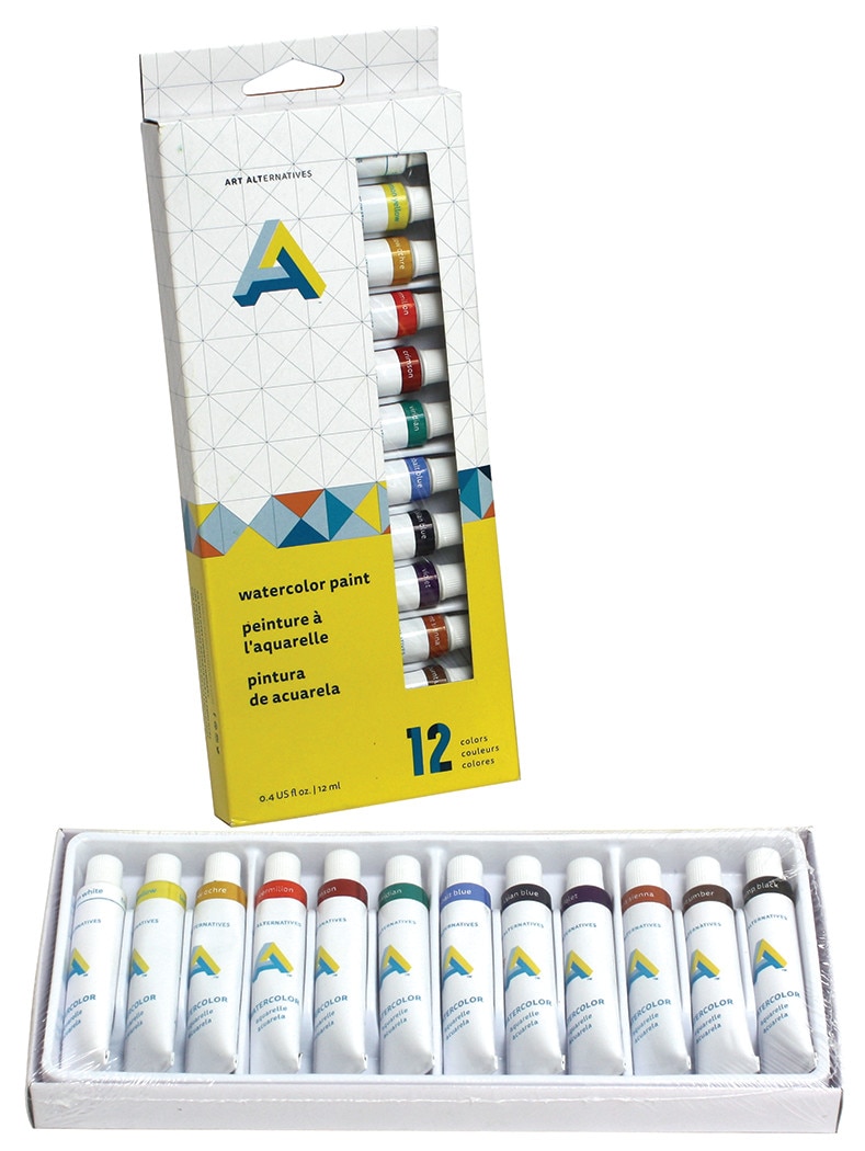 Art Alternatives Watercolor Paint Set 12ml Tubes