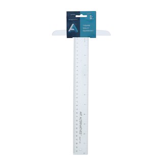 T-Square Clear Plastic 12In