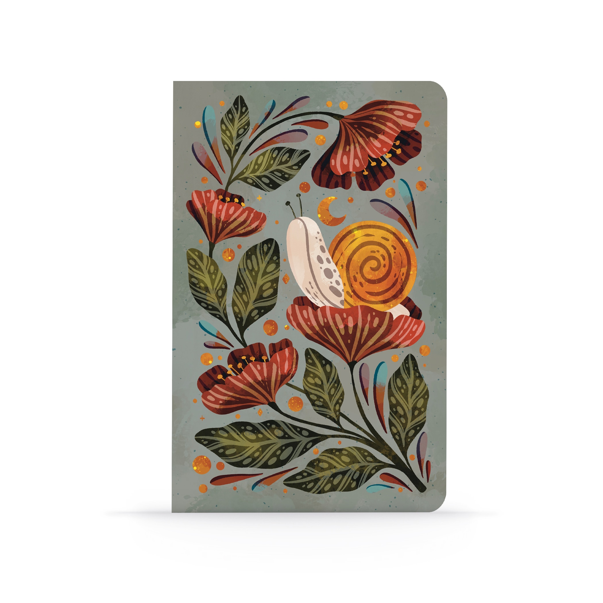 Moonlight Snail Lay Flat Notebook