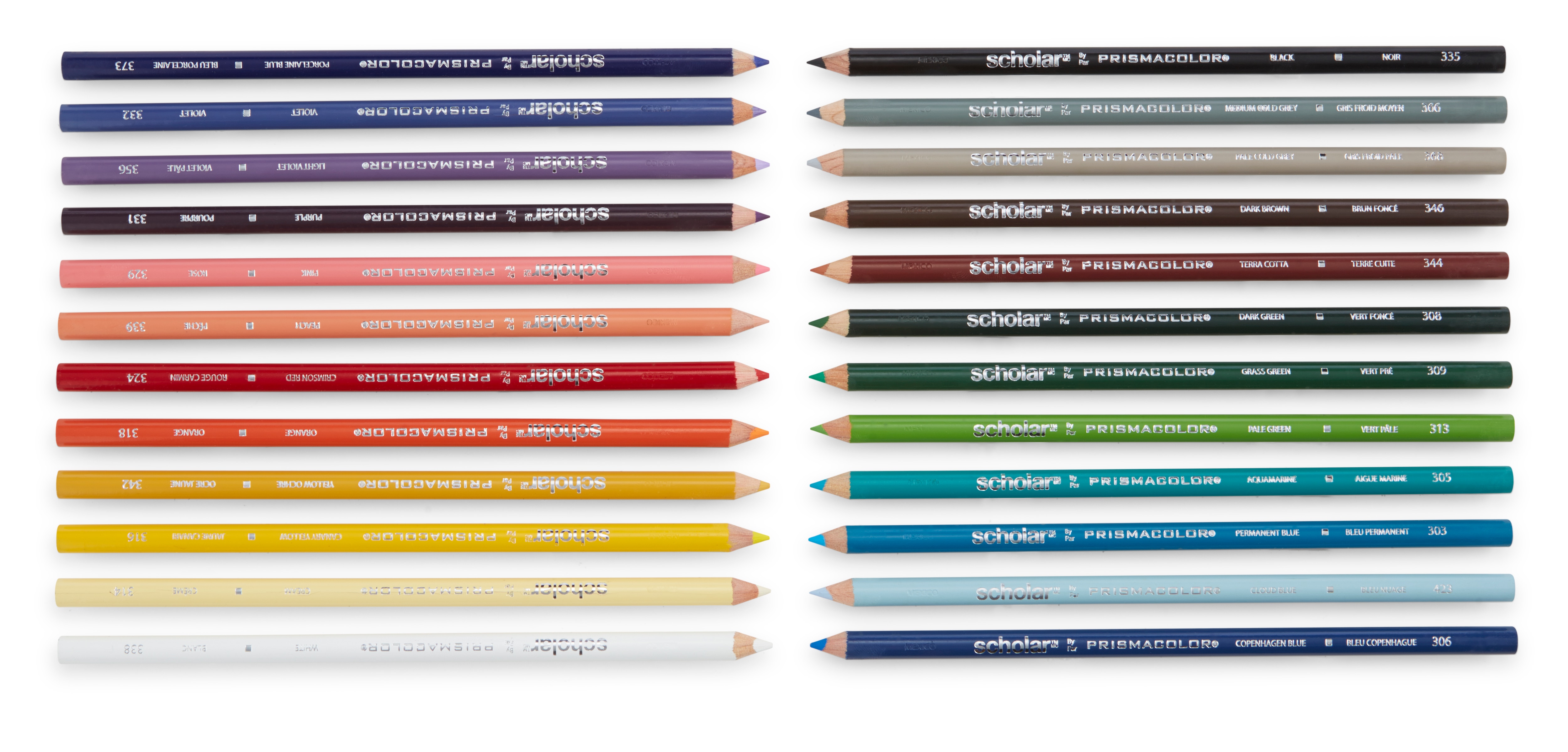 Prismacolor Scholar Colored Pencil Set, 24-Colors