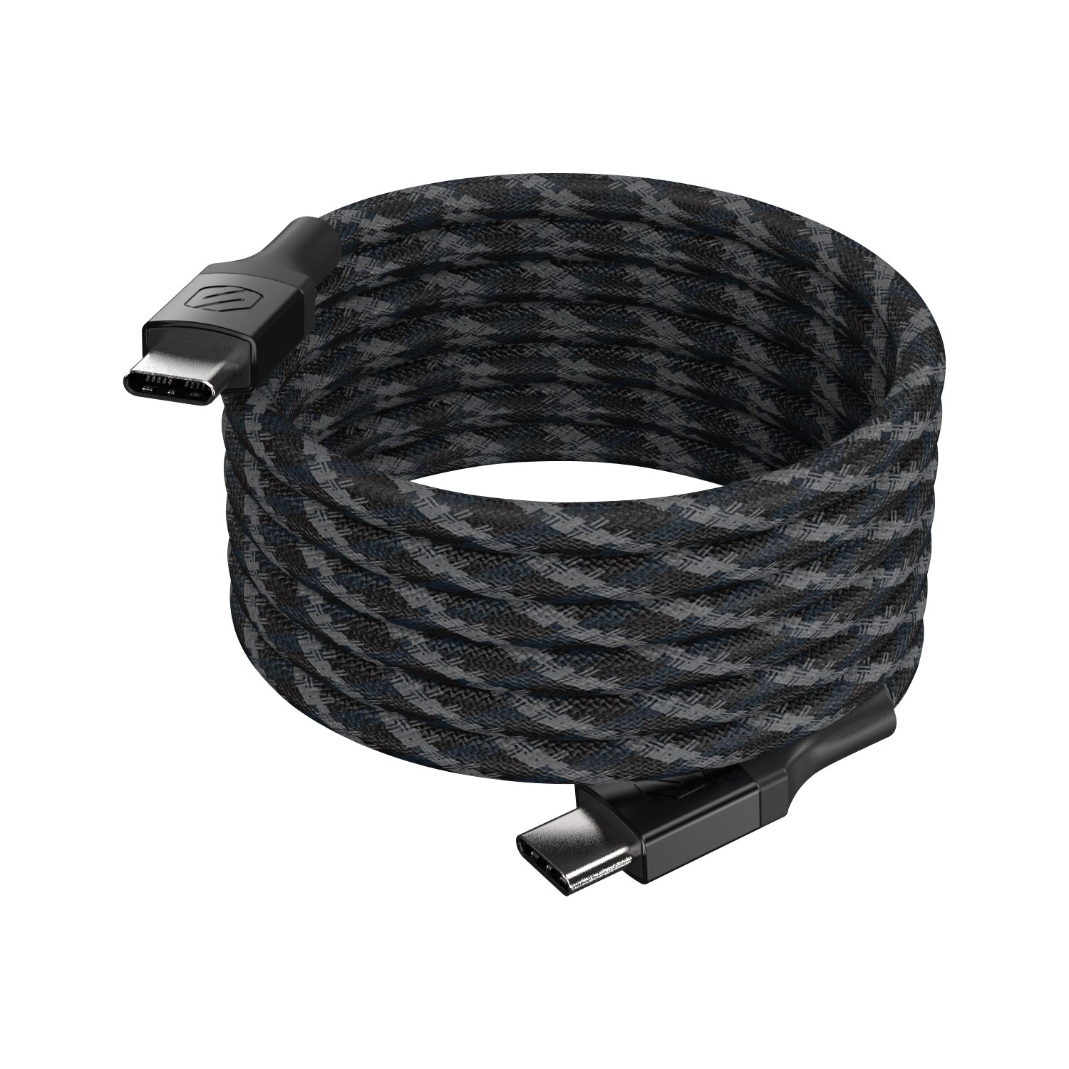 Scosche STRIKELINE Magnetic Braided Power Delivery USB Cable C to C- Black