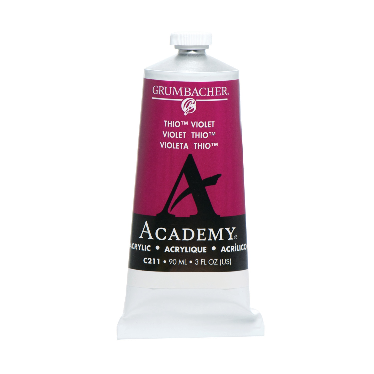 Grumbacher Academy Acrylic, 90ml Tube, Thio Violet