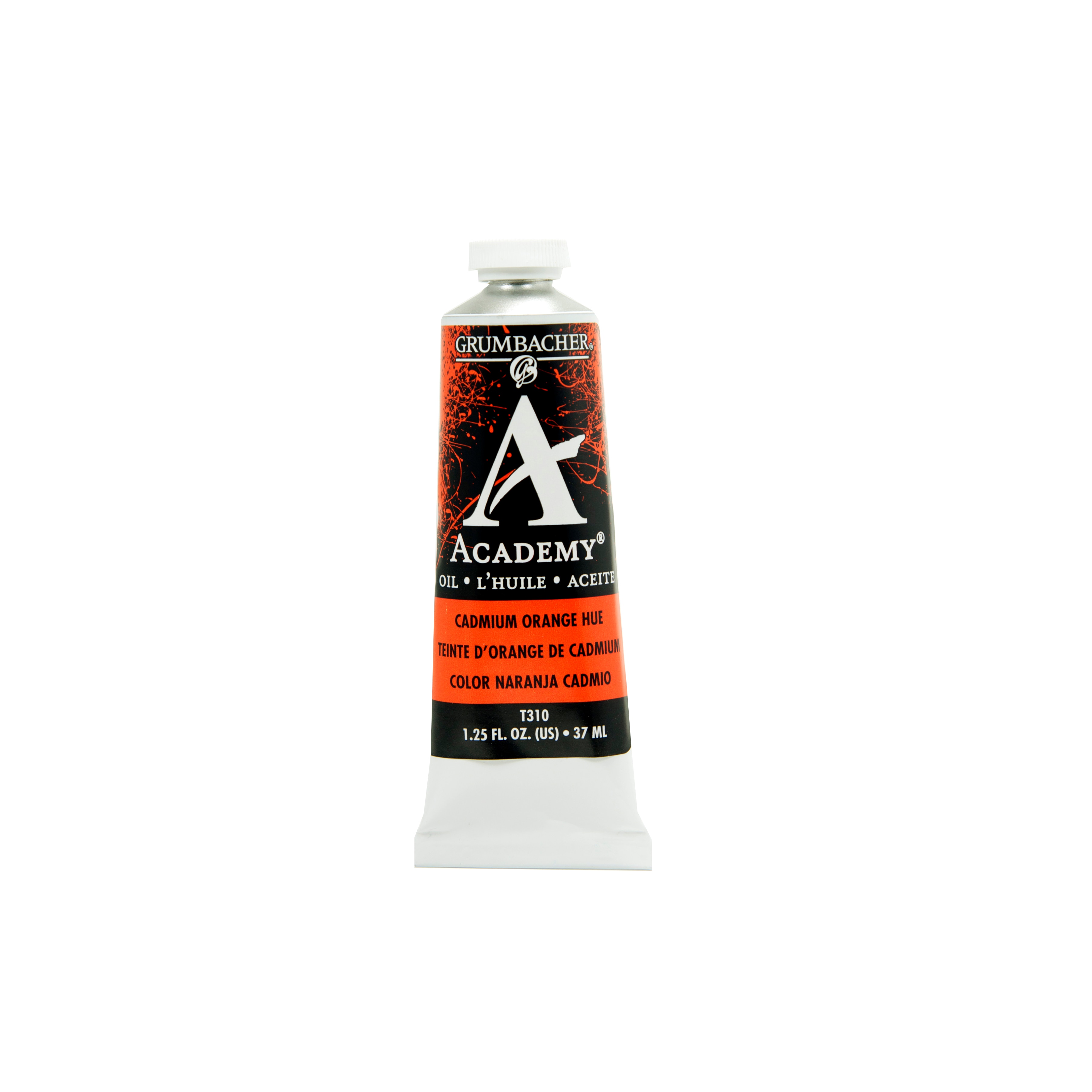 Grumbacher Academy Oil Color, 37ml Tube, Cadmium Orange Hue