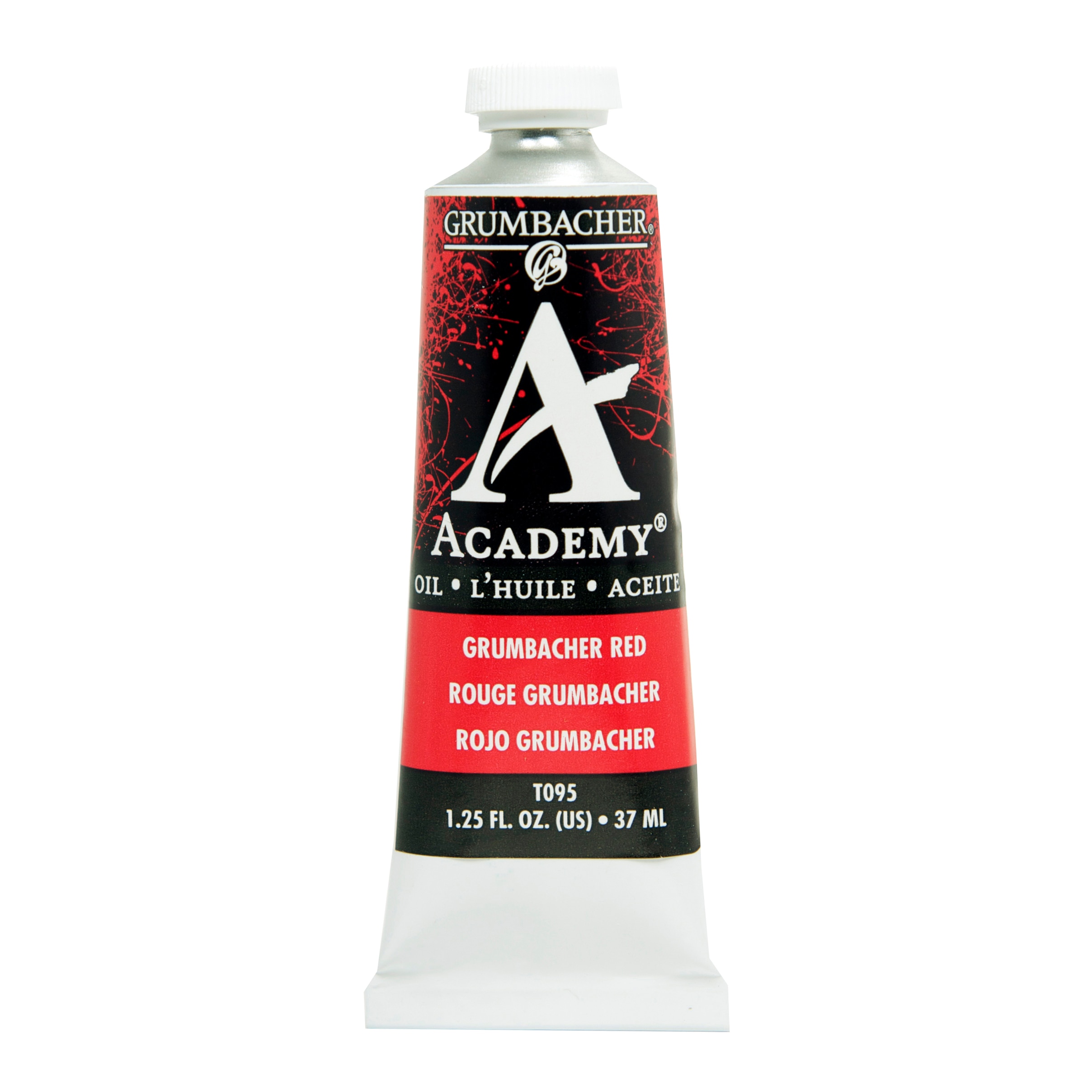 Grumbacher Academy Oil Color, 37ml Tube, Grumbacher Red