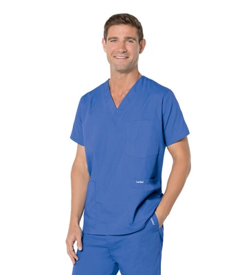 Genesee Community College Men's Landau 5-Pocket Scrub Top