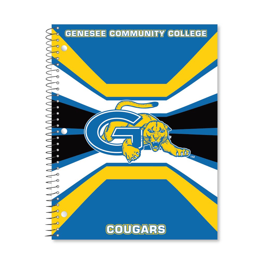 Digi Color Warp 1 Subject 11"x8.5" 70 Count College Ruled Spiral Notebook