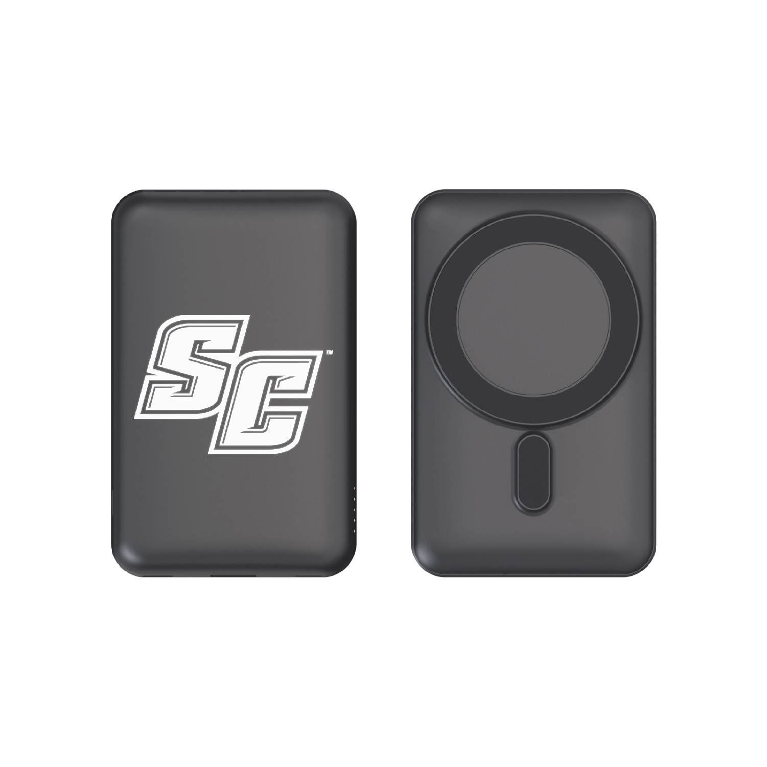 Southern Connecticut State University Mag Safe Compatible Power Bank, Black, Alumni