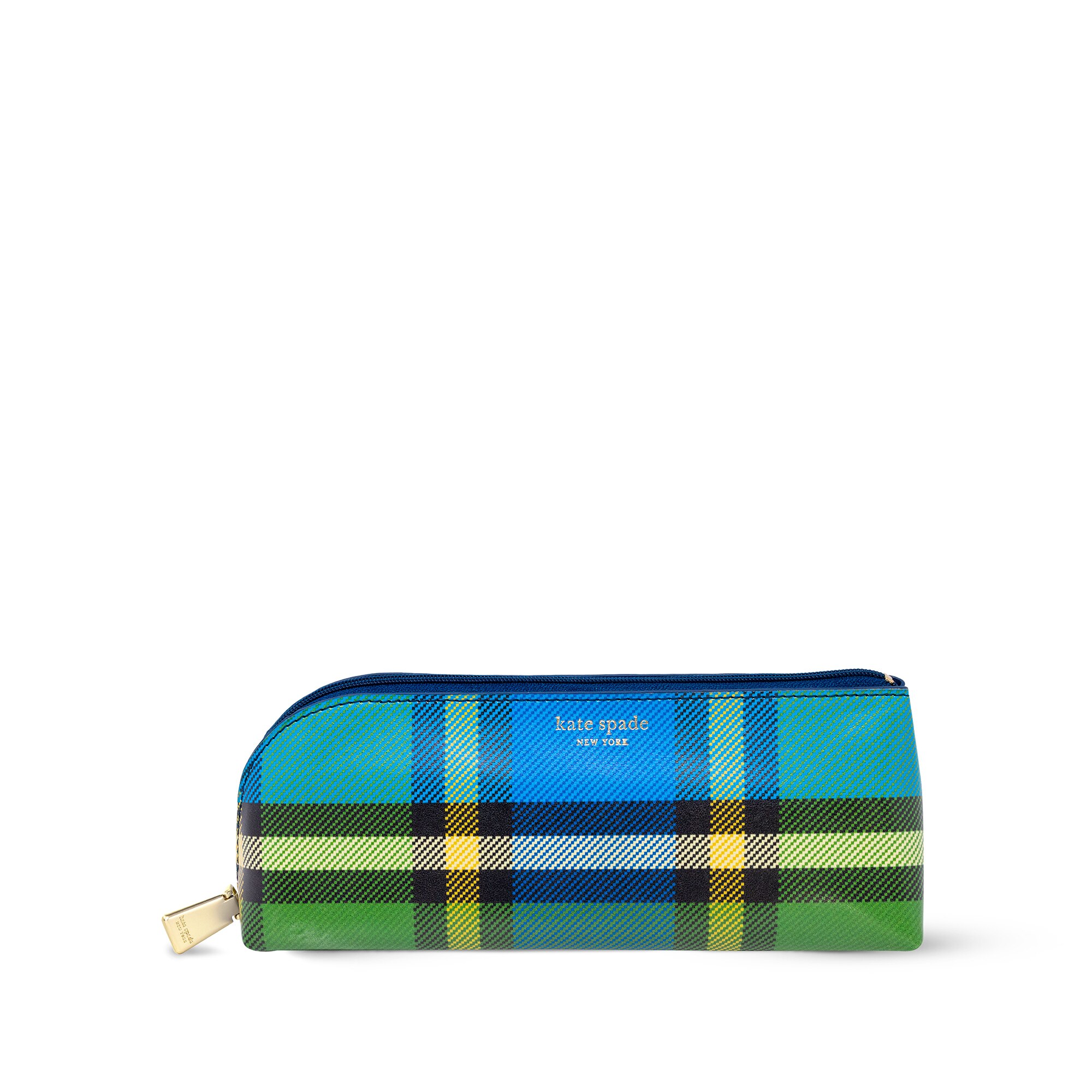 Kate Spade Pencil Case Grand Plaid Duo