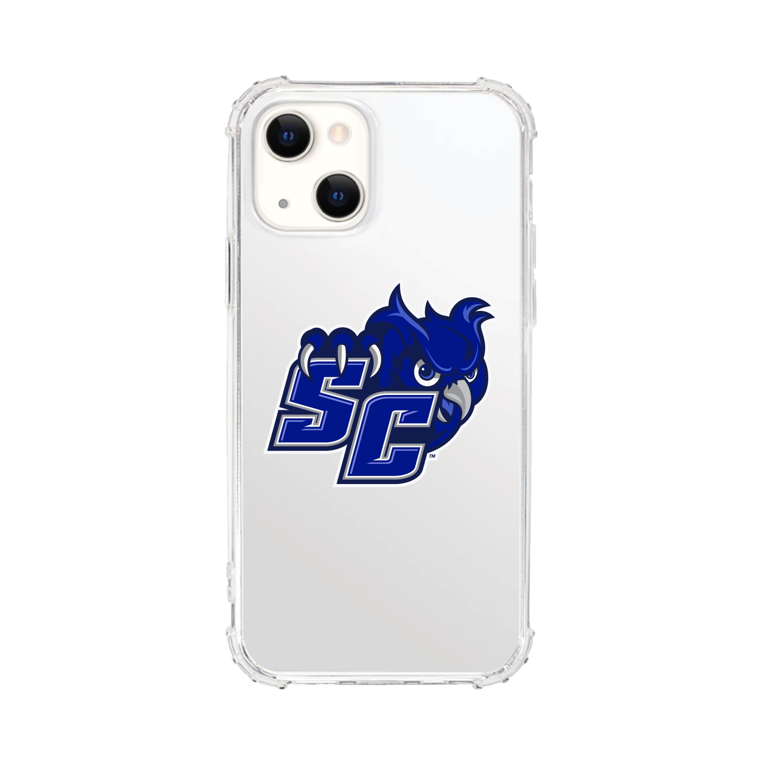 Southern Connecticut State University- Clear Tough Edge Phone Case, Classic - iPhone 15