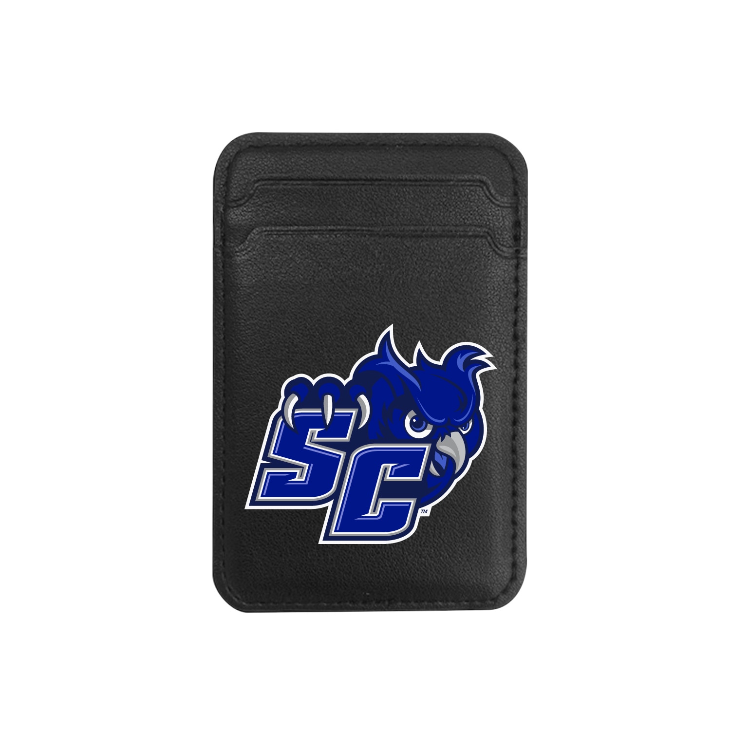 Southern Connecticut State University - Leather Wallet Sleeve (Top Load, Mag Safe), Black, Classic V