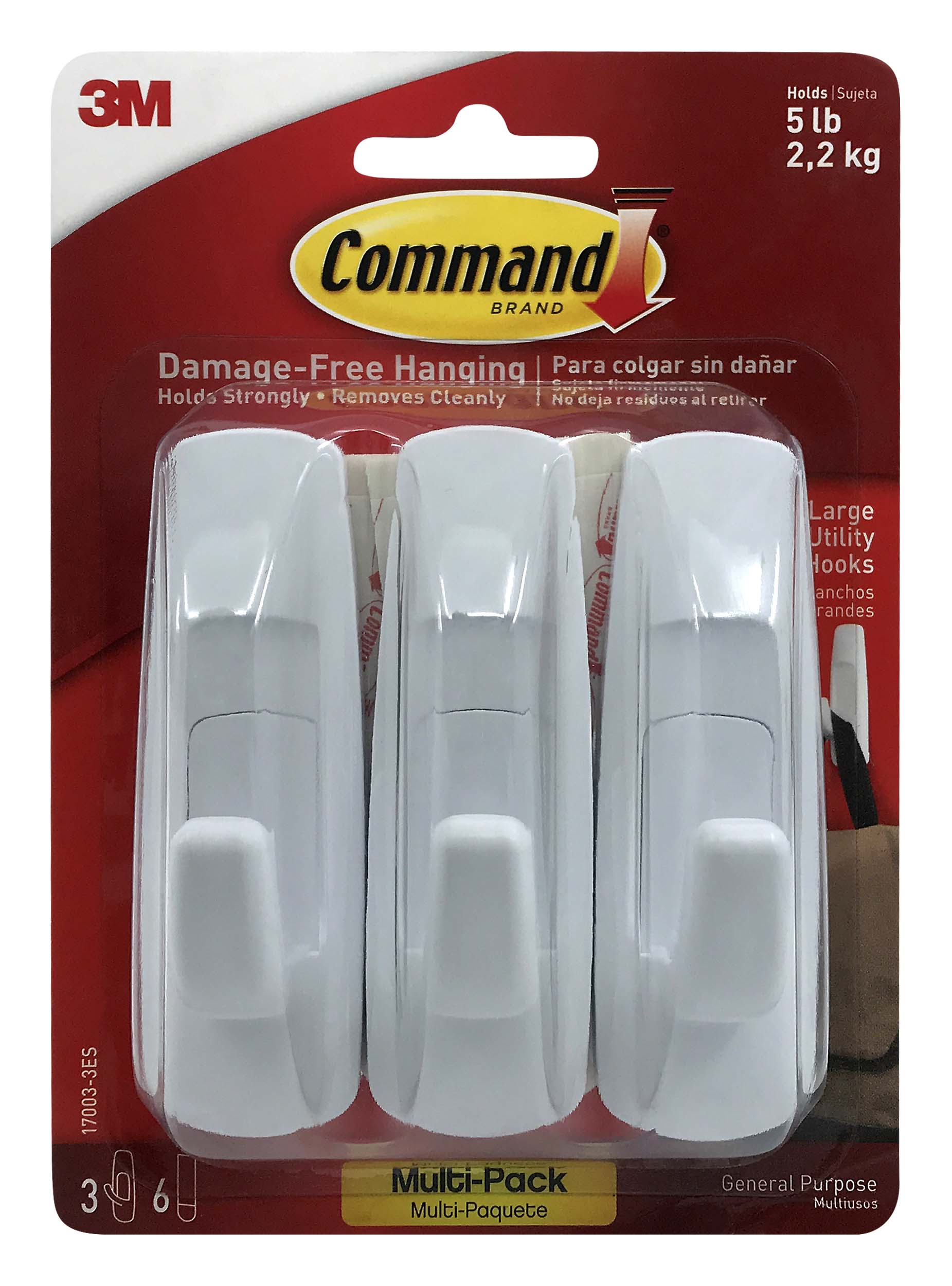 3M Command Adhesive Utility Hooks