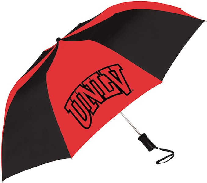 UNLV Runnin Rebels "The Sport" 2-Tone Emblematic Umbrella Automatic Folding 48" Coverage