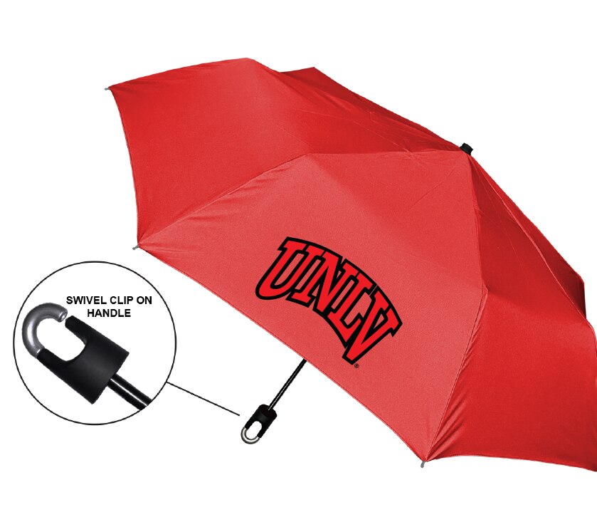 "Storm Clip" Mini Folding Emblematic Solid Umbrella 42" Coverage