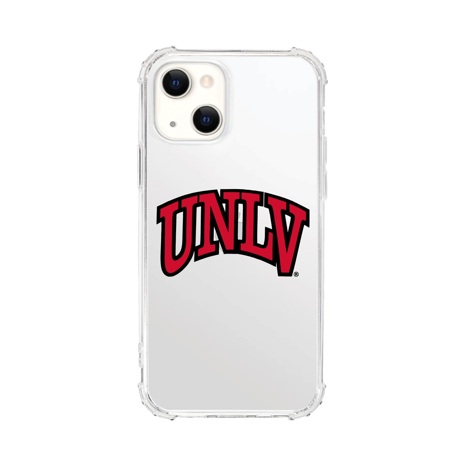 University of Nevada - Las Vegas Clear Tough Edge Phone Case, Classic V1 - iPhone 14