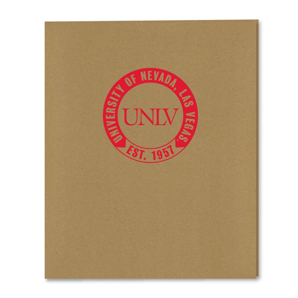 Recycled Emblematic Kraft 2 Pocket Folder, Classic