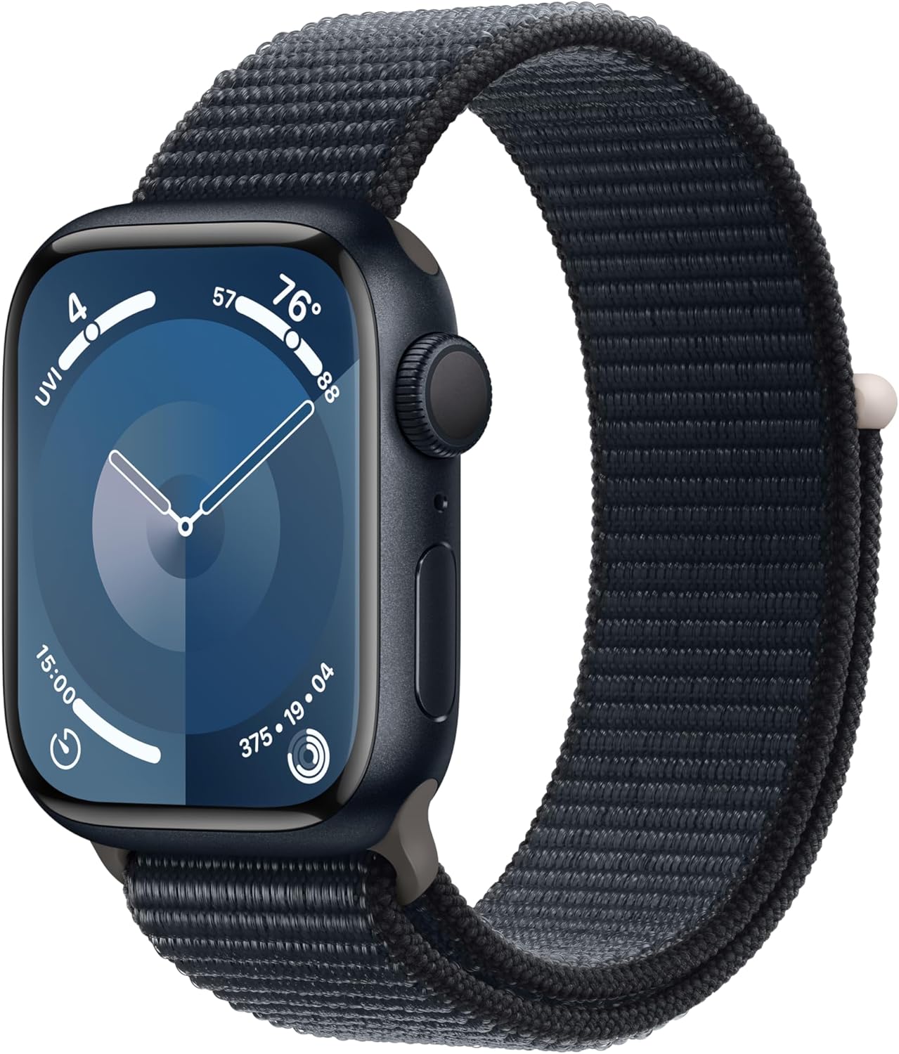 Apple Watch Series 9 GPS + Cellular 41mm Midnight Aluminum Case with Midnight Sport Loop