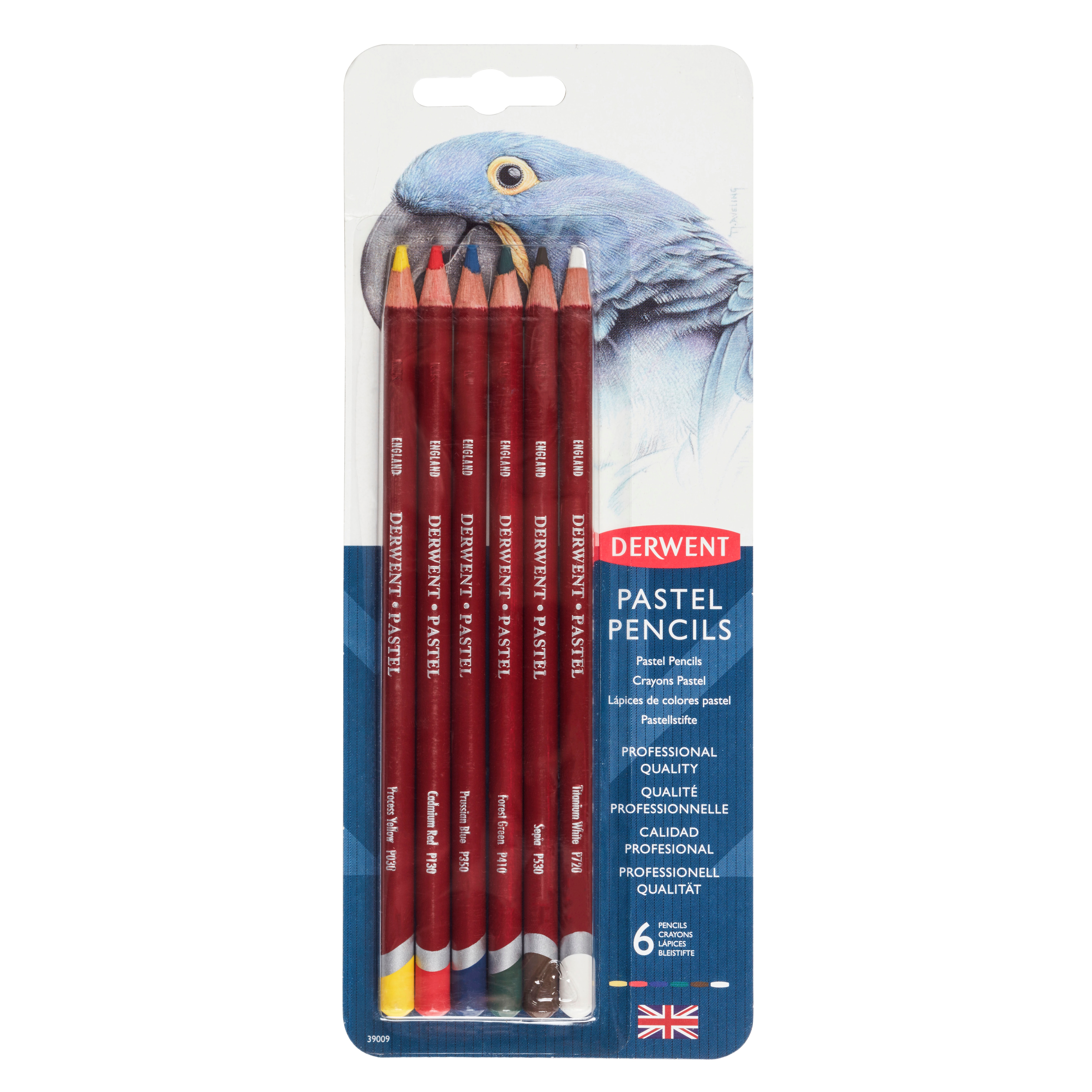Derwent Pastel Pencil 6-Color Set