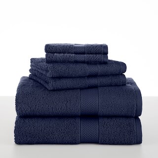 Martex Ringspun 6 Piece Midnight Bath Towel Set