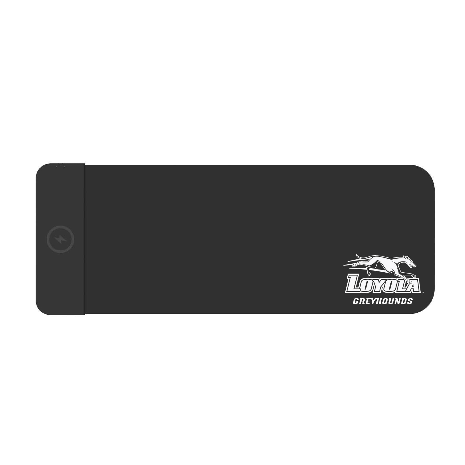 Loyola University Maryland Cloth Wireless Charging Desk Mat, Black, Classic V1