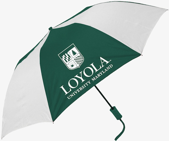 Loyola Maryland Greyhounds "The Sport" 2-Tone Emblematic Umbrella Automatic Folding 48" Coverage