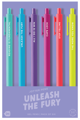 Talking Out of Turn Jotter Set 6pk - Unleash the Fury
