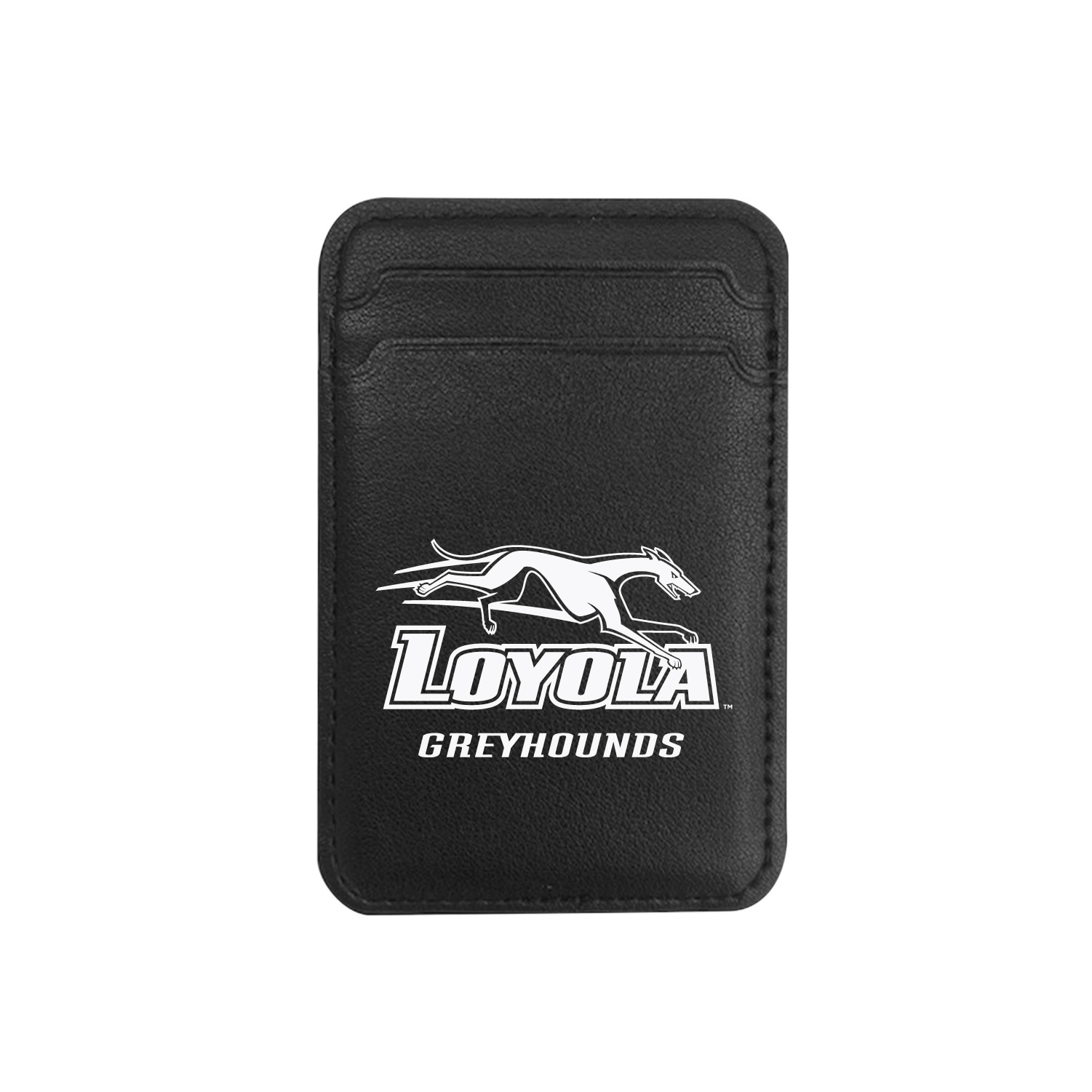 Loyola University Maryland - Leather Wallet Sleeve (Top Load, Mag Safe), Black, Classic V1