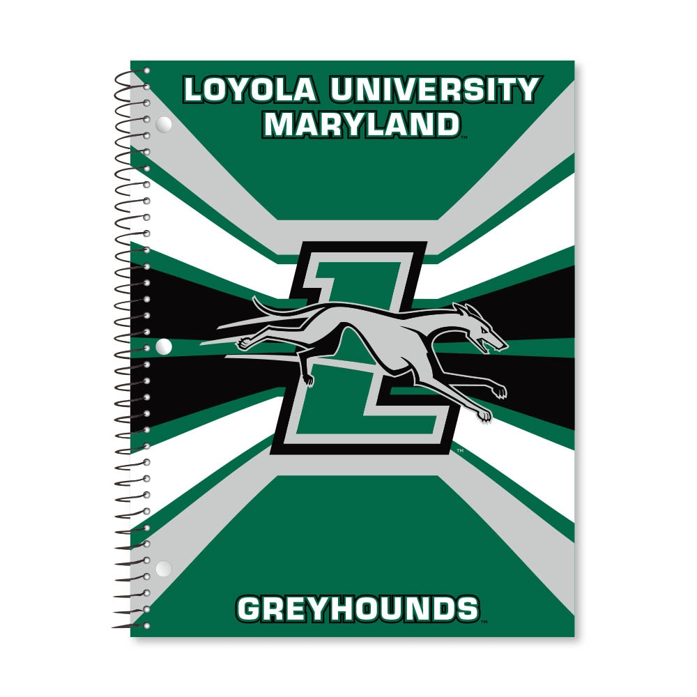 Digi Color Warp 1 Subject 11"x8.5" 70 Count College Ruled Spiral Notebook