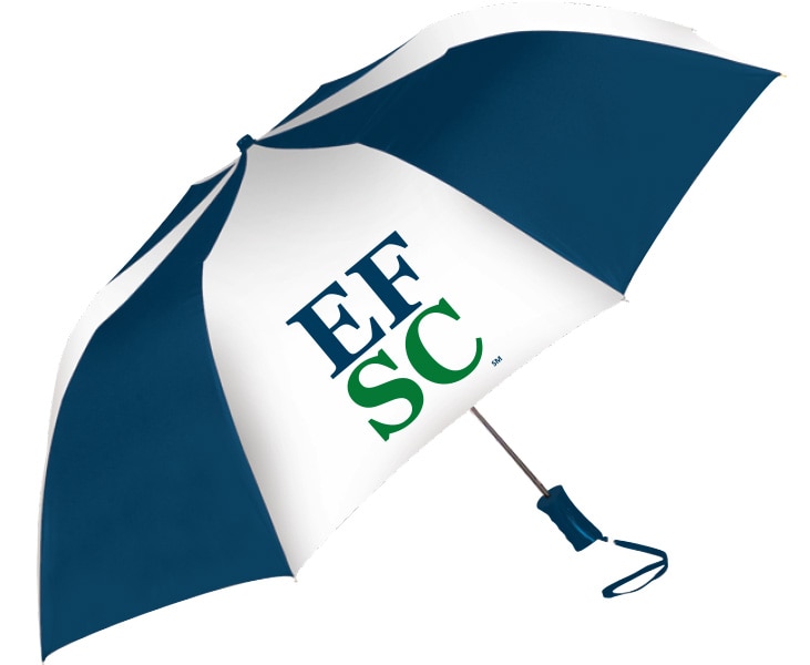 "The Sport" 2-Tone Emblematic Umbrella Automatic Folding 48" Coverage