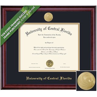 Framing Success 8.5 x 11 Classic Gold Medallion Bachelors Diploma Frame