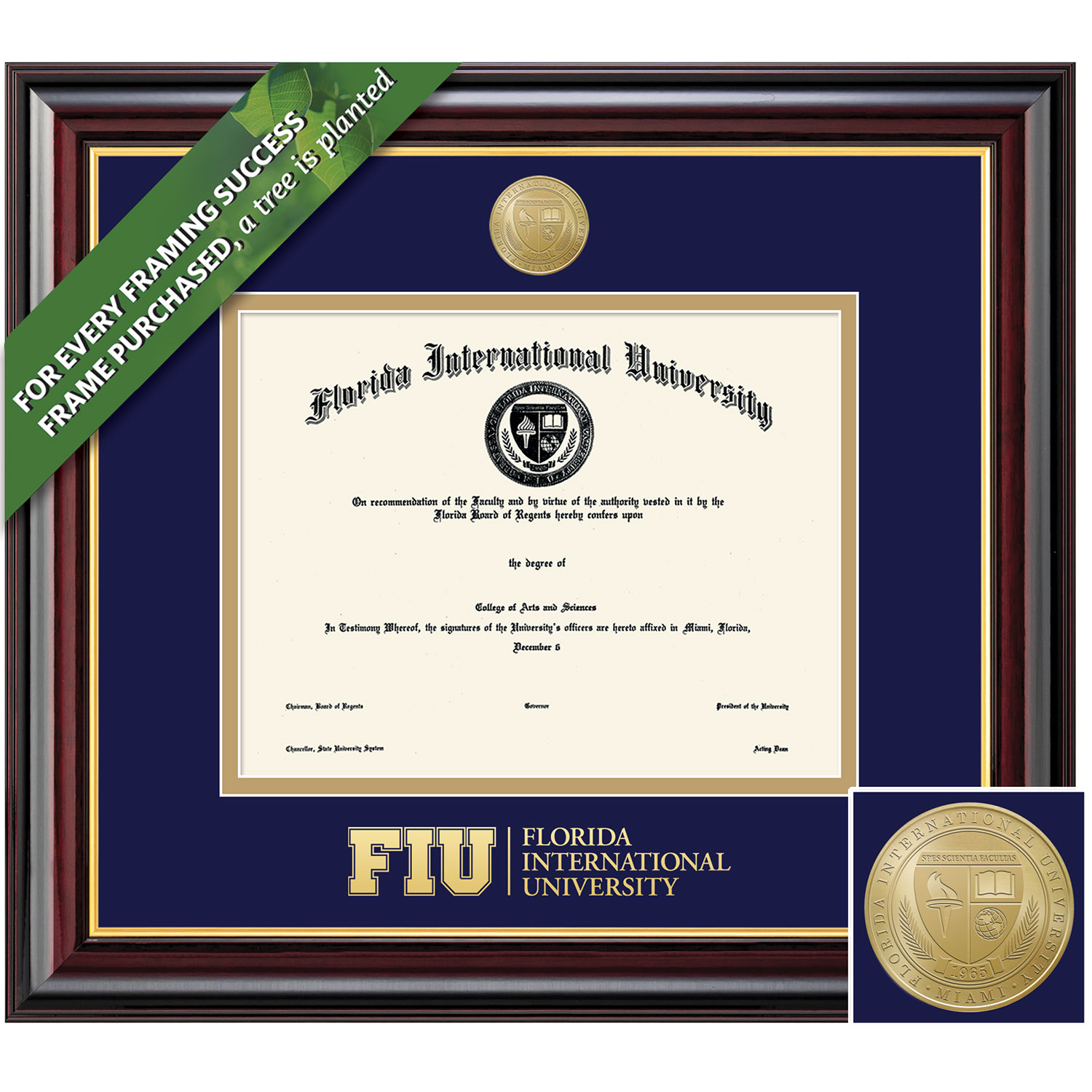 Framing Success 11 x 14 Windsor Gold Medallion Masters Diploma Frame