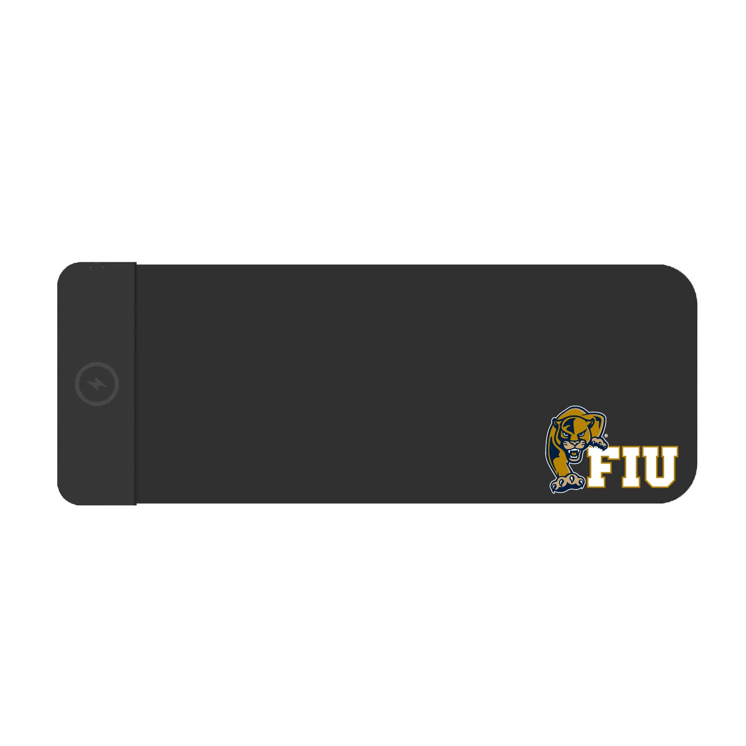 Florida International University Cloth Wireless Charging Desk Mat, Black, Classic V1