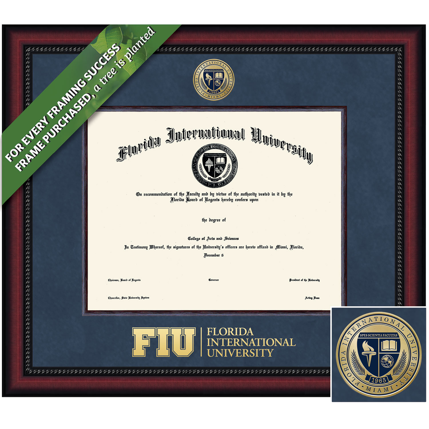 Framing Success 8.5 x 11 Legacy Gold Medallion Bachelors Diploma Frame