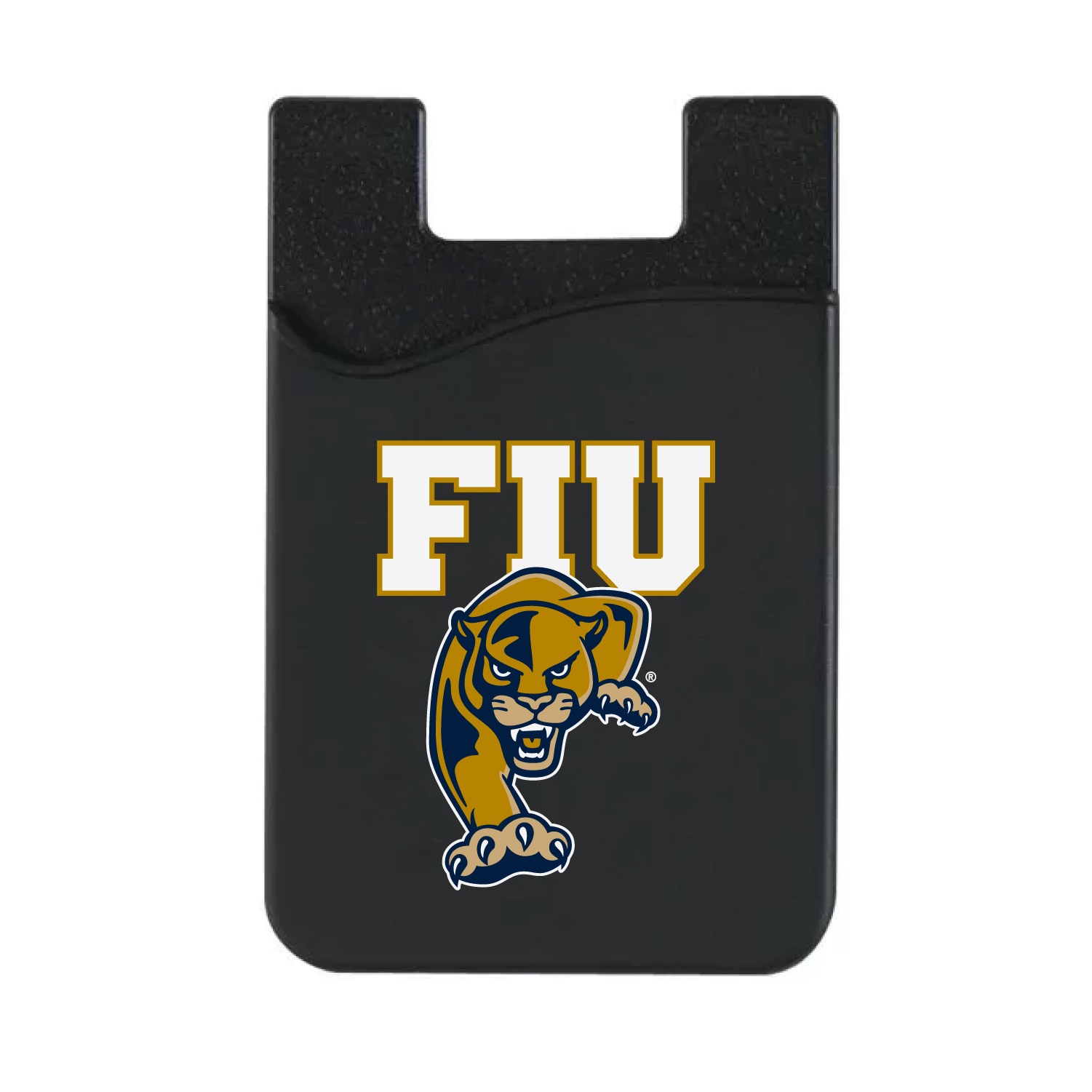 Florida International University Leather Wallet Sleeve (Top Load), Black, Classic