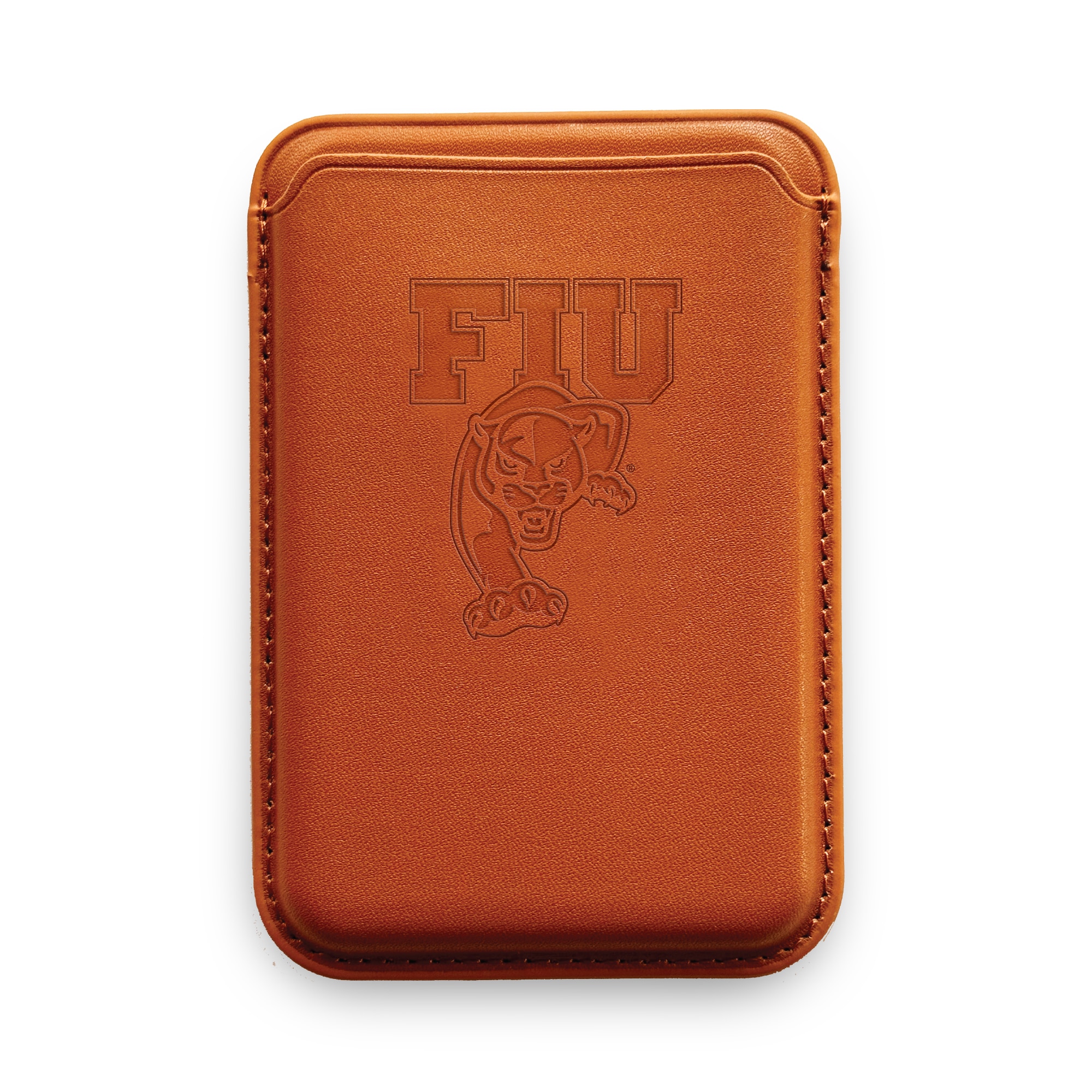 Monaco Leather Cellphone ID wallet with MagSafe Brown