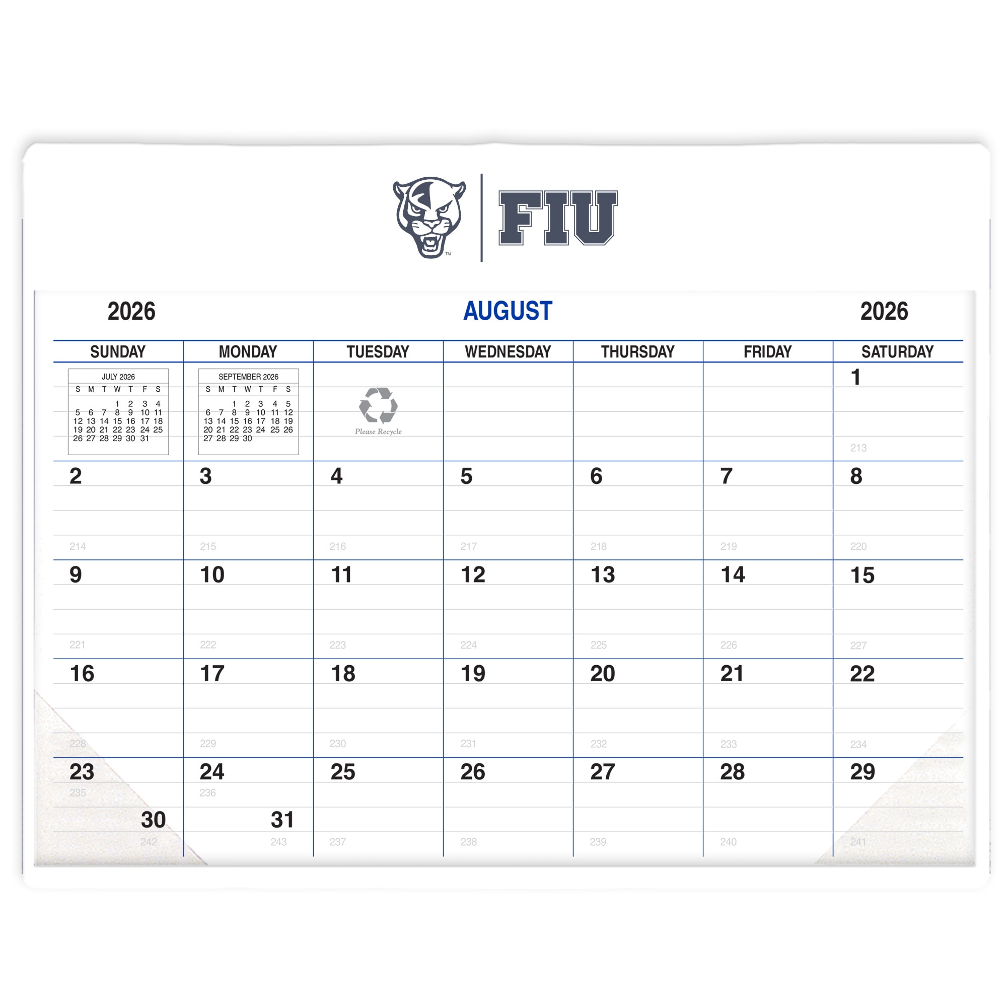 Payne '26-'27 Imprinted Academic Calendar Pad