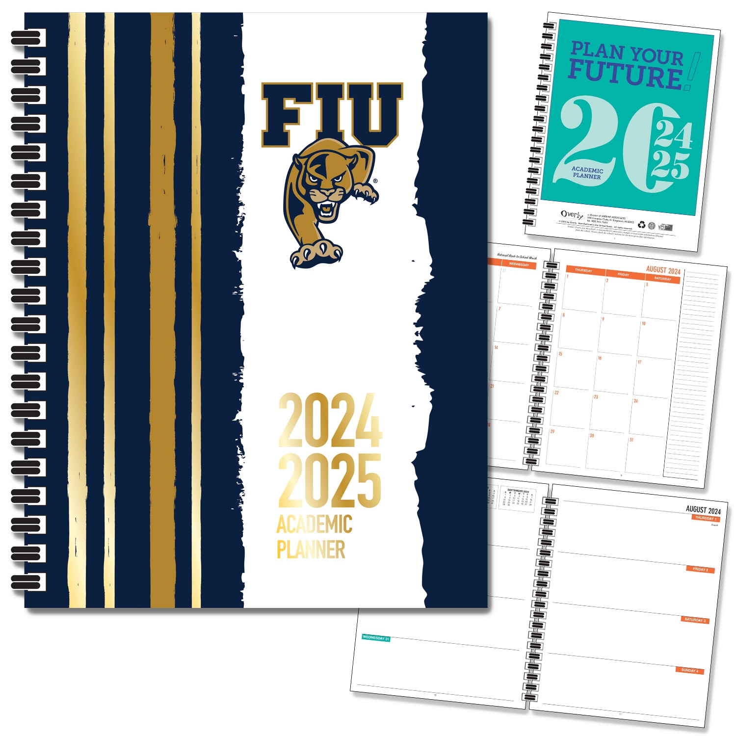 FY 25 Spirit Soft Touch Foil - Mascot Imprinted Planner 24-25 AY 7x9