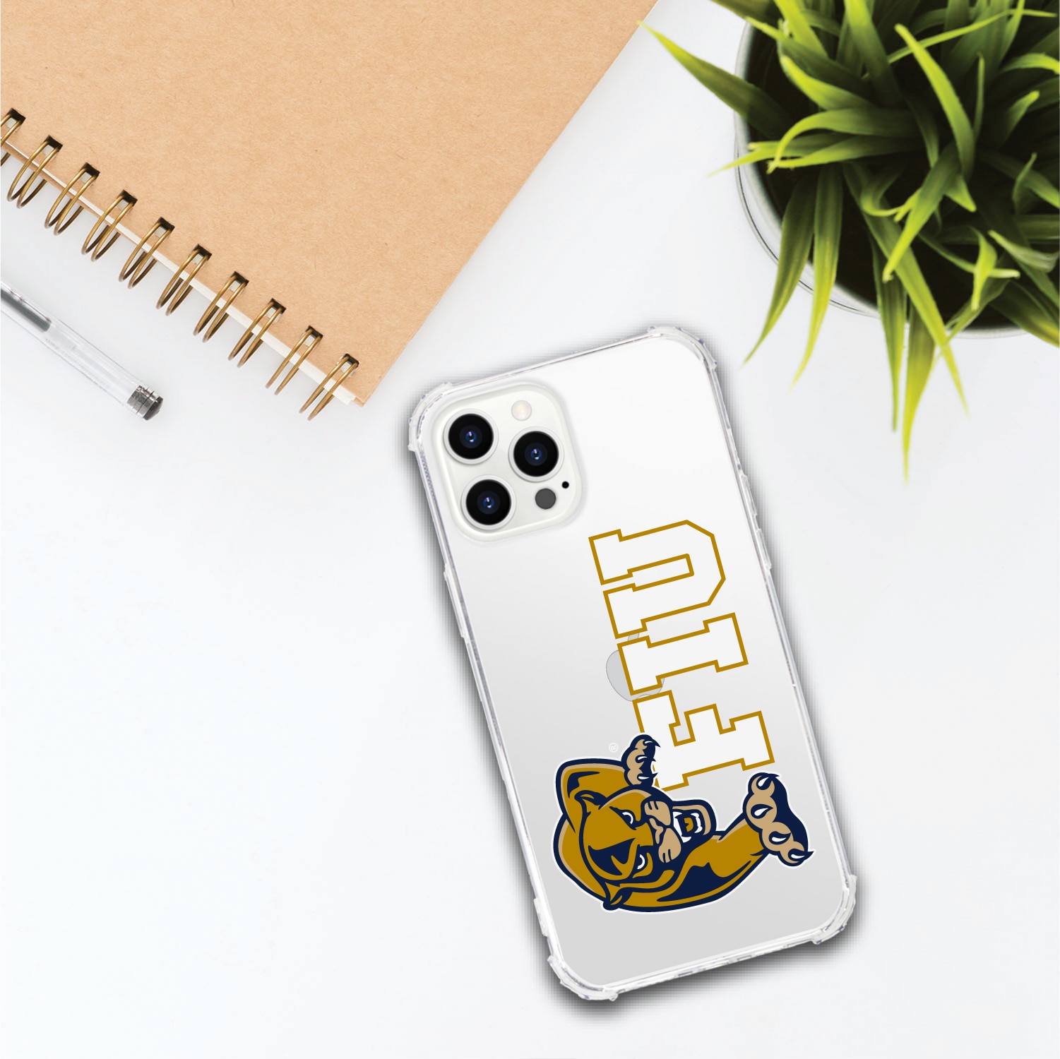 Florida International University Panthers Clear Tough Edge Phone Case, Classic- iPhone 13 Pro
