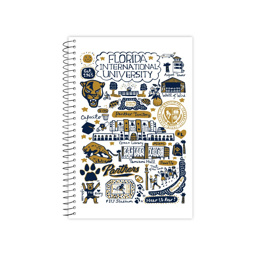 Emblematic Julia Gash One Subject College Ruled Journal