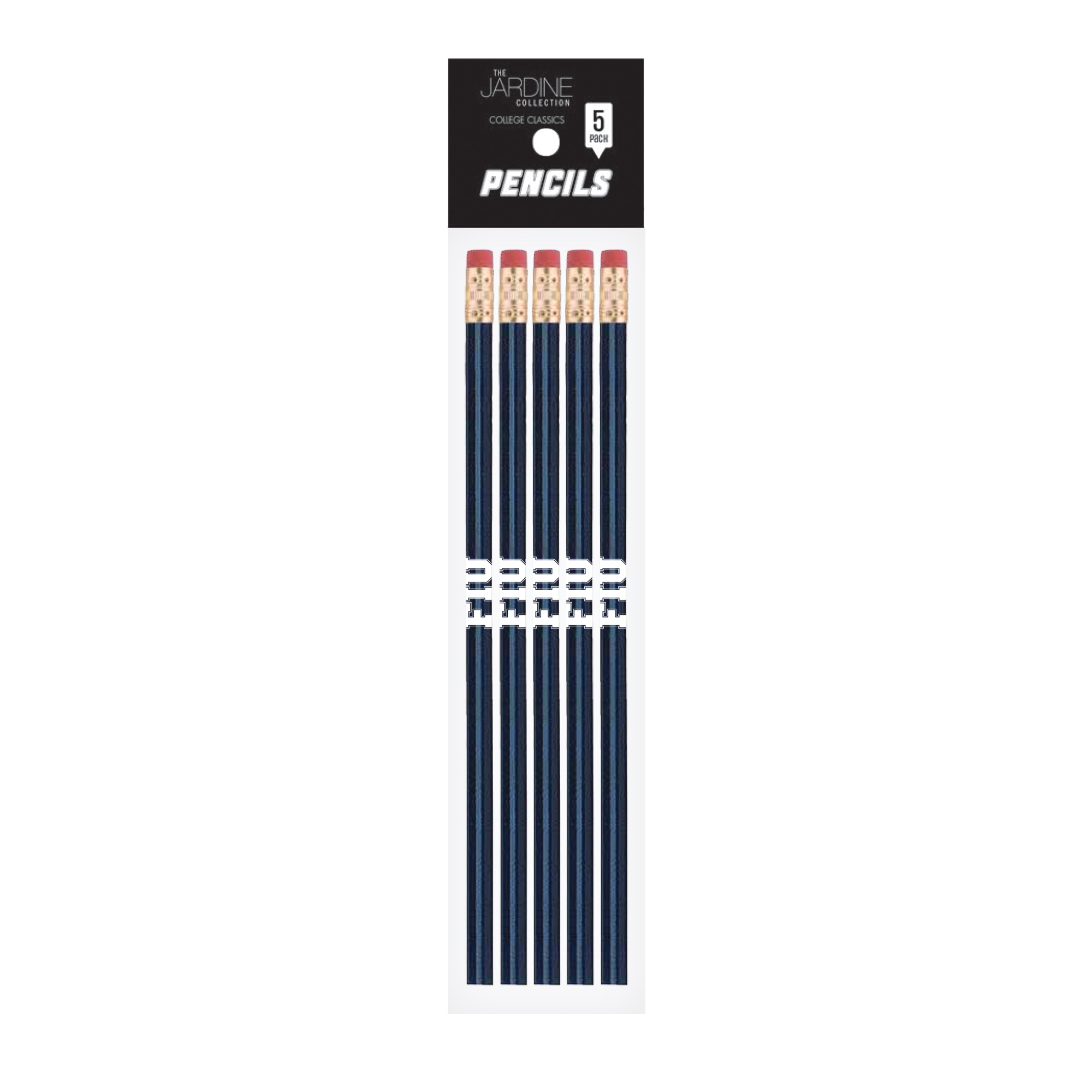 Emblematic Pencil 5pk School Name
