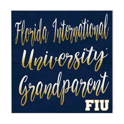Florida International Team Color Grandparents Sign